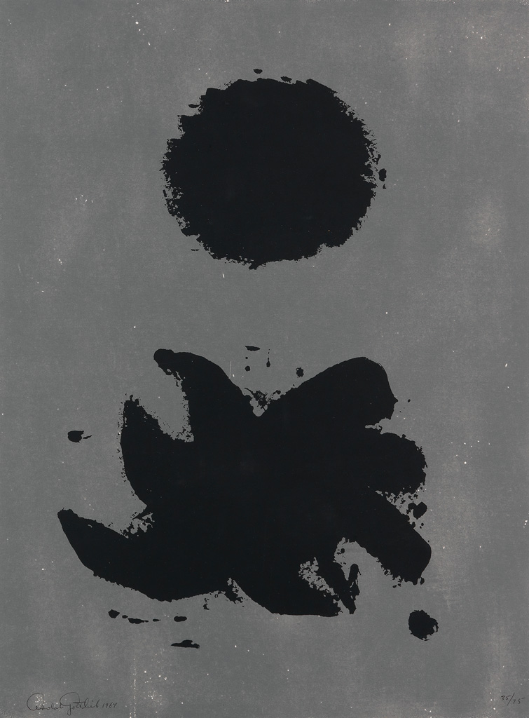 ADOLPH GOTTLIEB Black and Gray.